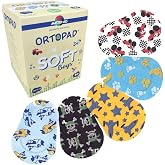 Ortopad&reg; Adhesive Eye Patches, Airplanes Pack, 50/bx, Reg Size 4+ yr | With textured accents, soft eco-friendly bamboo fabric, gentle adhesive lets skin breathe, regular size for ages 4+