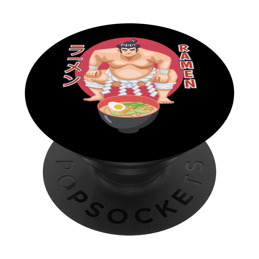 JAPAN SUMO WRESTLER READY TO EAT RAMEN NOODLES PopSockets Swappable PopGrip