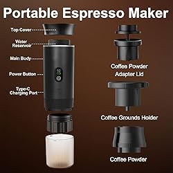 SuperRC Portable Coffee Maker, 3-in-1 Espresso
