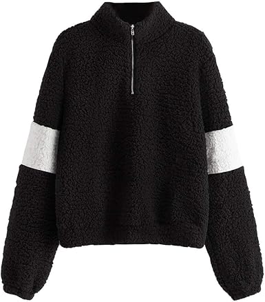 half zip college sweatshirt