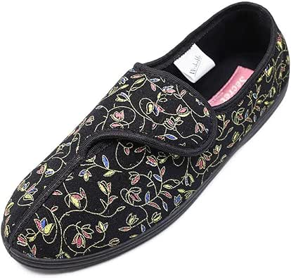 wide slippers for elderly