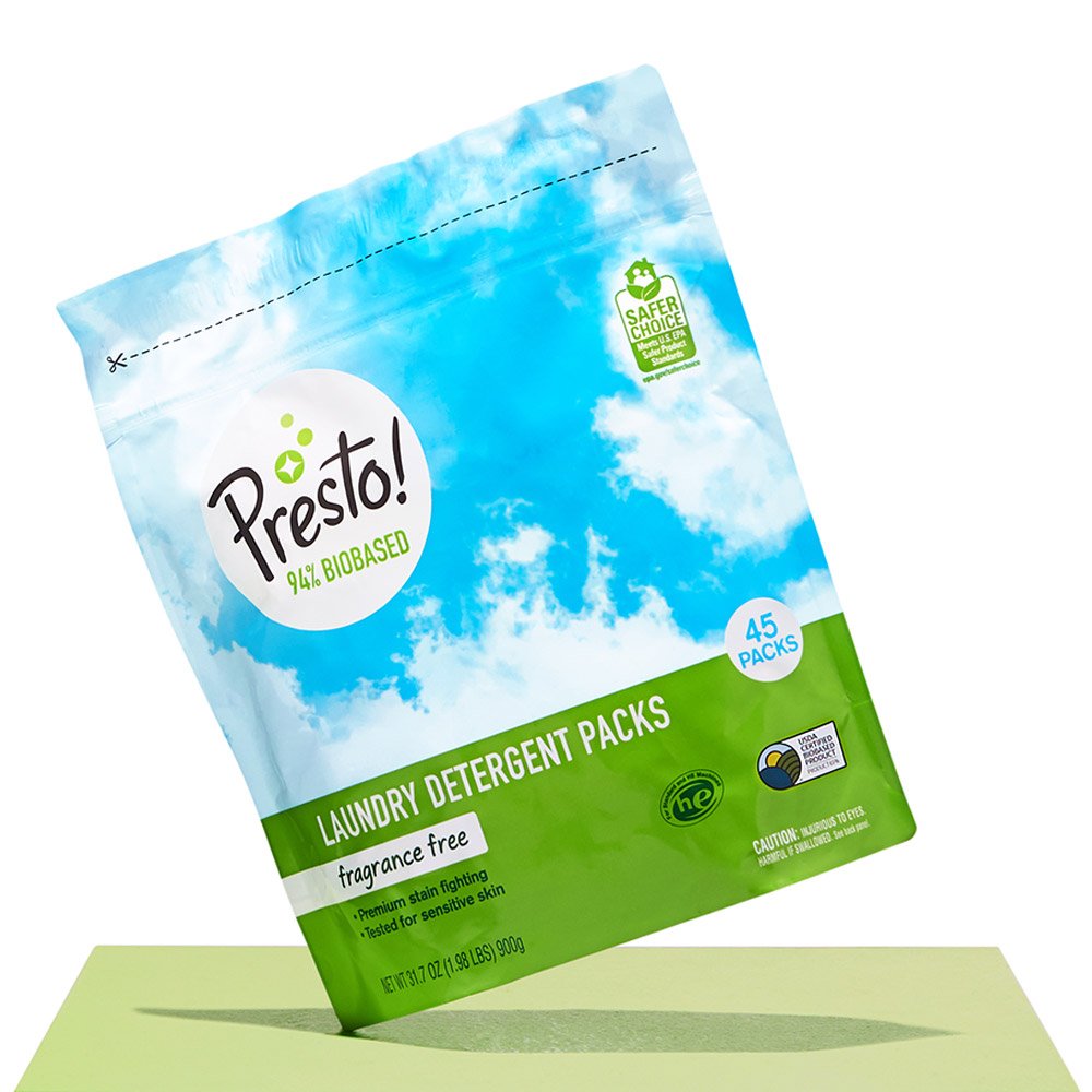 Amazon Brand Presto! 94 Biobased Laundry Detergent Packs
