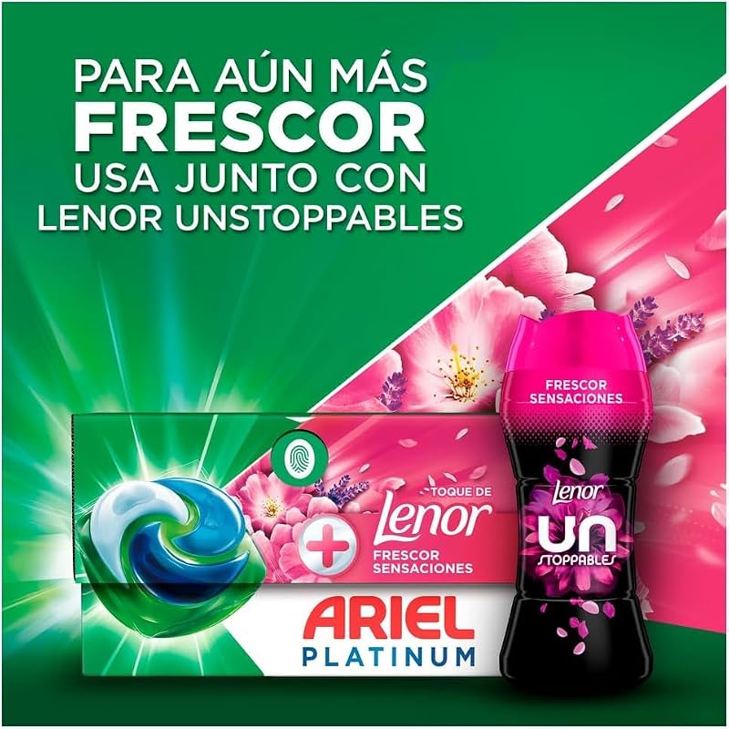 PODs Platinum, Detergente Líquido En Cápsulas Frescor Sensaciones Cápsulas, 35 Lavados