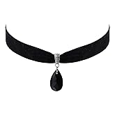 Sacina Gothic Vintage Victorian Choker Necklace, Black Choker, Goth Vintage Jewelry Gift for Women, Halloween Christmas Jewelry Gift