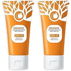 Ezyuanchly Orange Exfoliating Gel, Moisturizer Face Body Scrub Gel,Deep Cleansing Moisturizing Facial Exfoliator,Natural Oran