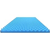 Airflow Foam Mattress Topper, Egg Crate Foam Pad, Hospital Mattress Pad and Bed Topper for Support, Pressure Relief and Weight Distribution, Hospital Size Mattress, 2x33x72 Made in USA by Foam Global