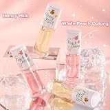 Kawaii Honey Milk Peach Oolong Lip Essence Oil Moisturizing Lip Care Non-Sticky view 4