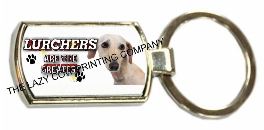 Lurcher Smooth Hair Dog Chrome Keyring Atg 165 Amazon Co Uk