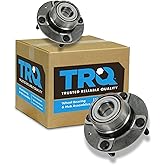TRQ 2 Piece Rear Wheel Bearing & Hub Assembly Set Compatible with 2001-2006 Hyundai Elantra 2005-2009 Kia Spectra Spectra5