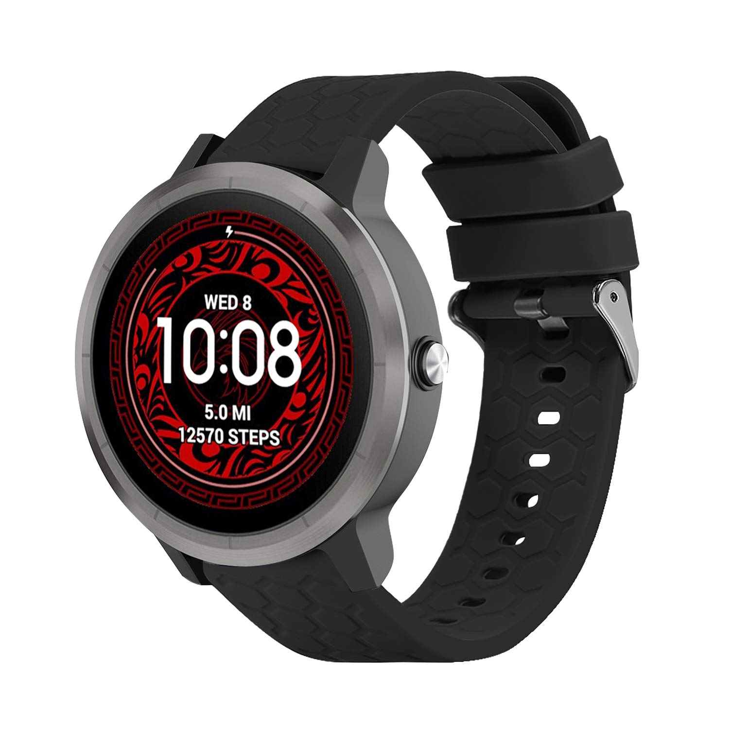 Chofit Bands Compatible with Garmin Vivoactive 3/Vivoactive 3 Music/Venu/Venu Sq/Amazfit GTS 2/GTS 2 Mini/GTS 2e Strap, 20mm Replacement Band Quick Release Soft Silicone Sport Straps (Black)