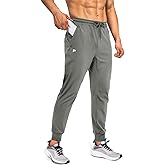 FOGFIRE Mens Joggers with Zipper Pockets Lightweight Sweatpants for Men Pants Athletic Workout Running Track Gym