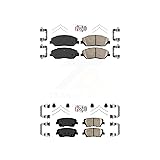 AmeriBRAKES Front Rear Ceramic Disc Brake Pads Kit