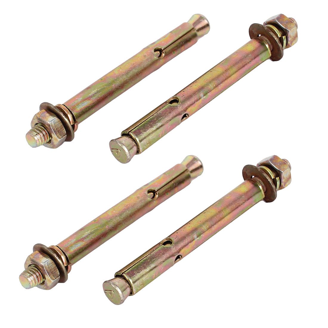 Sourcingmap Stainless Steel Sleeve Expansion Screws Bolts M8x100mm 4 Pcs