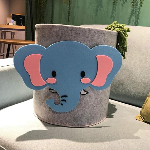 Loveven Cesta de lavandería de Dibujos Animados de Fieltro Engrosada