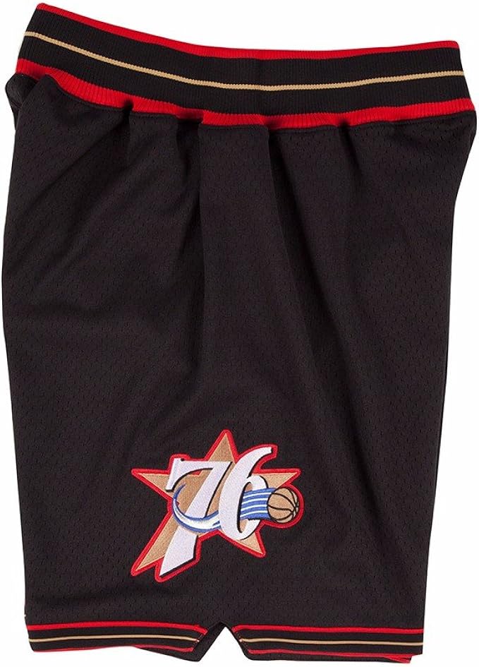 sixers shorts mitchell and ness