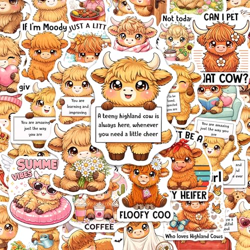 Dodofein Highland Cow Stickers