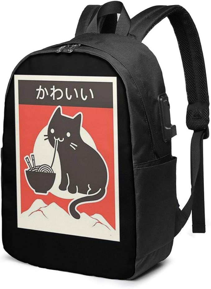 CHENWE Vintage Style Japenese Ramen Cat Trendy Travel USB