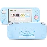 Kuitmor Switch Lite Case,Soft Silicone Protective Case,Anti-Scratch Protective Cover Compatible with Switch Lite 2019 with 2 Thumb Grip Caps - DEG