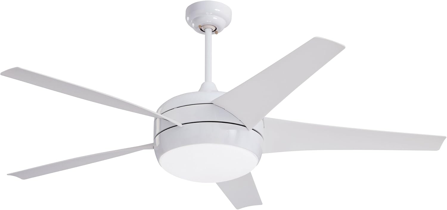 Emerson Ceiling Fans CF955WW Midway Eco Modern Energy Star Ceiling Fan With Light And Remote, 54-Inch Blades, Appliance White Finish