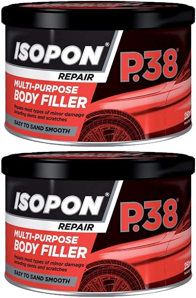 Isopon U Pol Davids P38 Easy Sand Car Body Filler Pack of 2