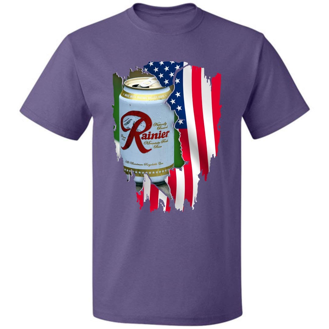  Rai Nier American Flag Beer 4th Of July Unisex T Shirt For S Up To 5