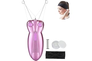 WAYCOM Ladies Facial Hair Remover Electric Women's Beauty Epilator Facial Threading Hair Removal Shaver Face Massager Pull Faces Delicate Device Depilation -Birthday Christmas Day Present(Purple)