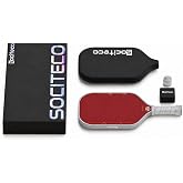 SOCITECO Kevlar Fiber Pickleball Paddle, Thermoformed Pickleball Paddles | Aramid Kevlar Fiber, Thermoformed Unibody, 16mm Honeycomb Core, Foam Edge Wall, Elongated, Intermediate and CompetitivePlayer