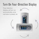 yuwell Pulse Oximeter Fingertip SpO2 Pulse Rate Display view 3