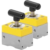 Magswitch MagSquare 150 2-Pack Switchable Magnetic Squares | Two switchable 150 lb magnetic squares. Versatile for welding, fabrication, and custom fixturing on flat or round steel.