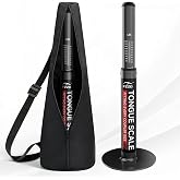 FZZD Trailer Tongue Weight Scale, 2000 lbs Max Weight Capacity | 6.3" Wide Base, with Portable Storage Bag, for RV, Boat, Travel Trailers, Black