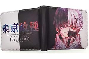 WANHONGYUE Anime Tokyo Ghoul Kaneki Ken Wallet Artificial Leather Purse Billfold Cosplay Money Clip Bifold Card Holder 1016-4