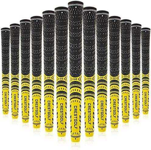 Multi -Compound Golf Grips, Standard/Mid Size All-Weather Control Thread Technology Rubber Combine with Carbon Yard, Anti-Slip-Set of 13 Multi -Compound Golf Grips, Standard/Mid Size All-Weather Control Thread Technology Rubber Combine with Carbon Yard, Anti-Slip-Set of 13