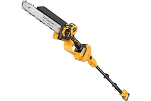 TENGXCEL 2 IN 1 Cordless Pole Saw and 8 Inch Chainsaw for Dewalt 20V Battery, Electric Pole Saw for Tree Trimming Pruning, Low-Kickback, Auto Oiling, 15 Ft Max Reach(Battery Not Included)