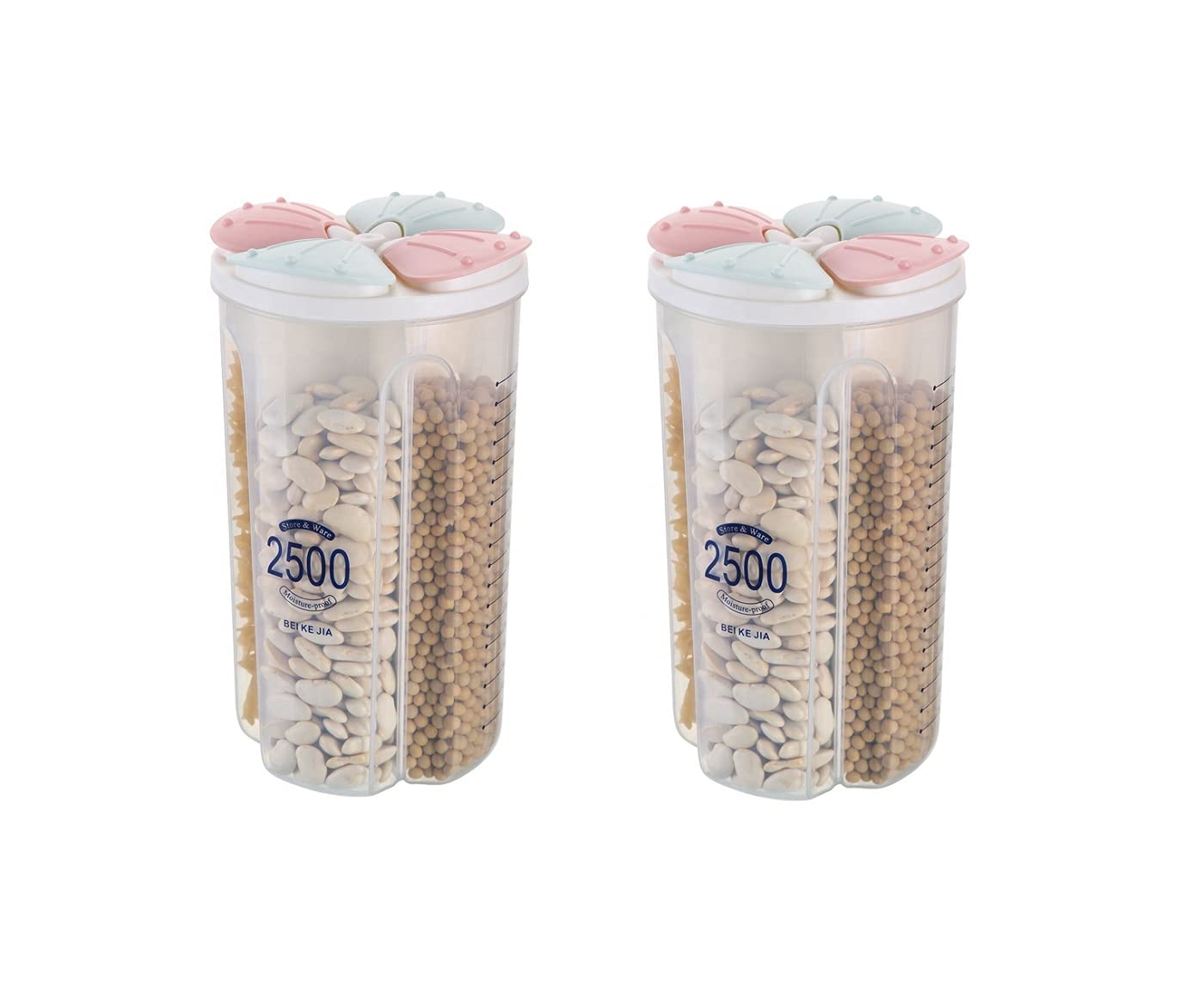 SUNSHREE 4 Section Storage Box Multilattice Sealed Tank with Lid