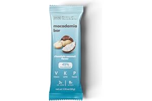 HOUSE OF MACADAMIAS Macadamia Bars, Chocolate and Coconut, 12 x 1.76 oz - Keto, Vegan, Paleo, Gluten-Free, Sugar-Free
