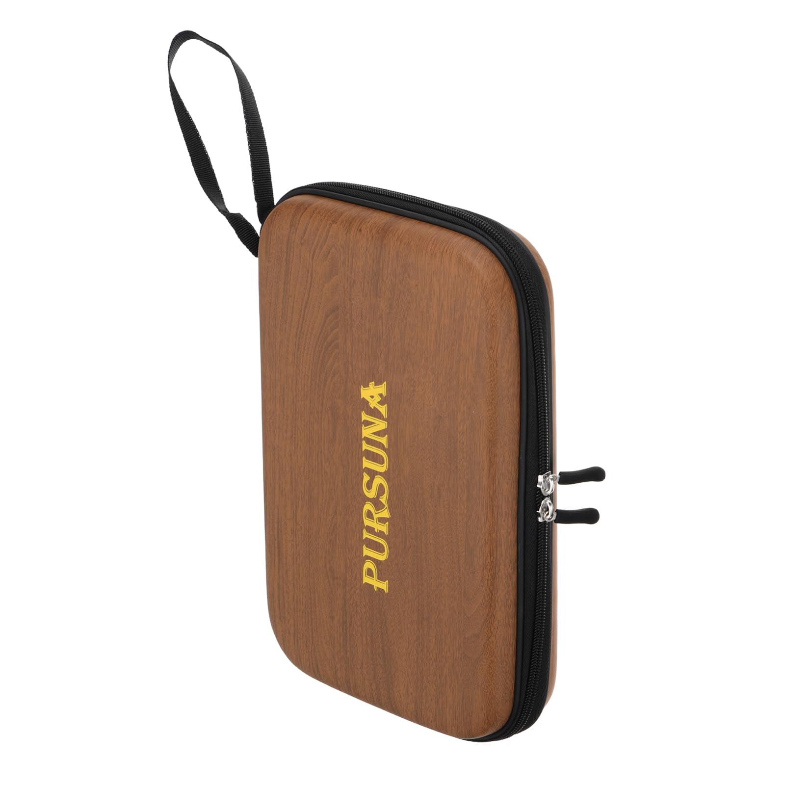 M METERXITY Table Tennis Racket Case - Ping Pong Paddle Cover, Square Shape, Apply to Table Tennis Rackets (280 x 180 x 50mm, Wood Color)