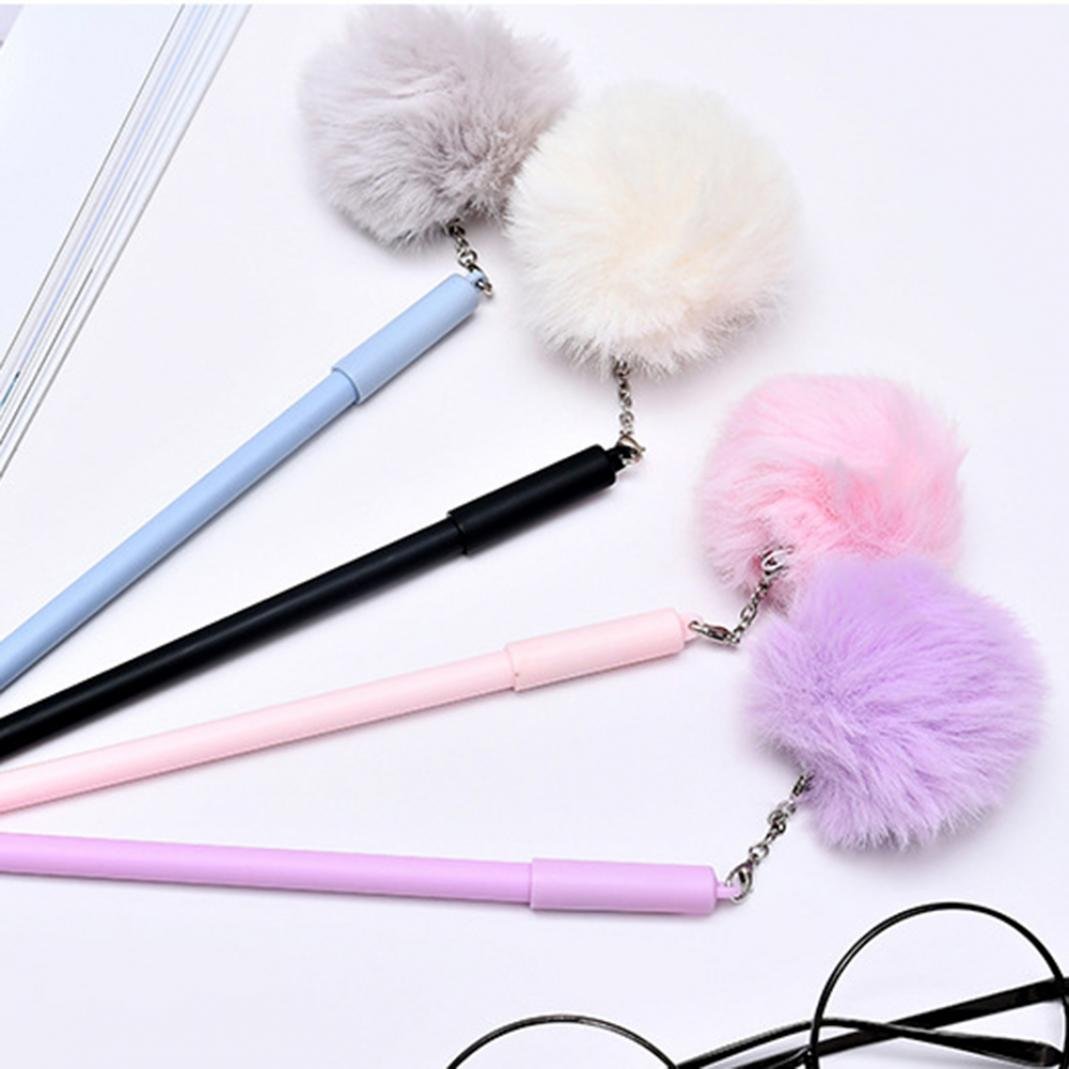 авторучка с меховым зайчиком. ручка с мехом. ручка пушистик. ручка с меховым помпоном. ручка шариковая unicorn 140.