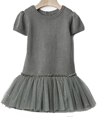 girls gray sweater dress