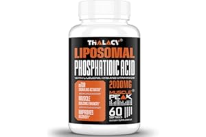 Thalacy 2000mg Liposomal Phosphatidic Acid Muscle Builder (PA), High Absorption Muscle Building Supplements for Men & Women | Muscle Gainer, mTOR Protein Synthesis & Lean Muscle, Strength,60 Capsules