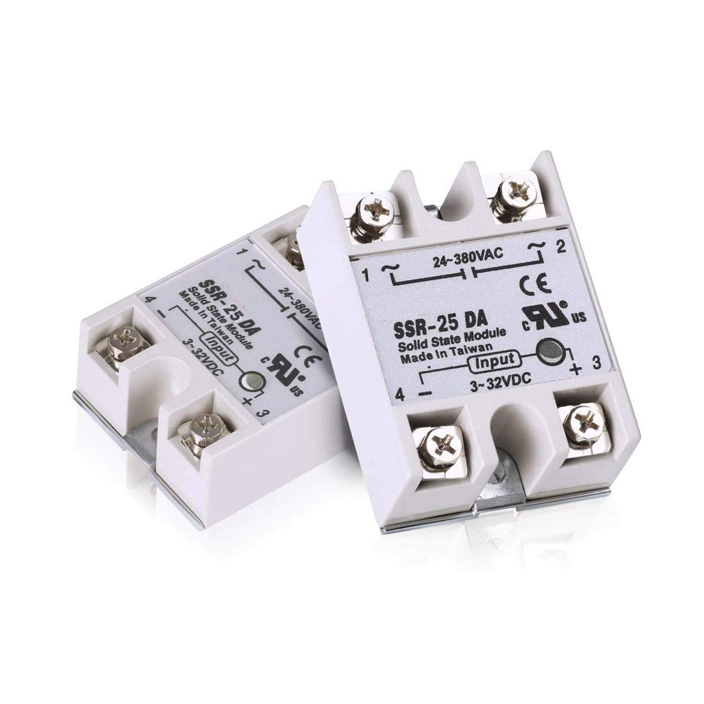 Photo 1 of HiLetgo 2pcs SSR-25DA 25A 250V Solid State Relay Module