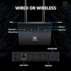 Firstnum CPE C1 WiFi Router with SIM Card Slot, 4G