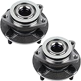 Autoround Pair 513308 Front Wheel Bearings and Hub Assembly Compatible with Nissan Versa 2007 2008 2009 2010 2011, 4Lugs Non-ABS