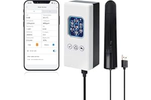 Smart Water Quality Tester Wireless WiFi Multi-Parameter Water Quality Meter for pH/ORP/TDS/EC/Salinity/SG/Temp Monitoring Re