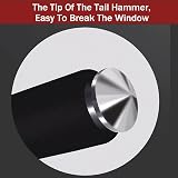 wyewye Universal Steering Wheel Lock Retractable with Window Breaker 3 Keys view 6