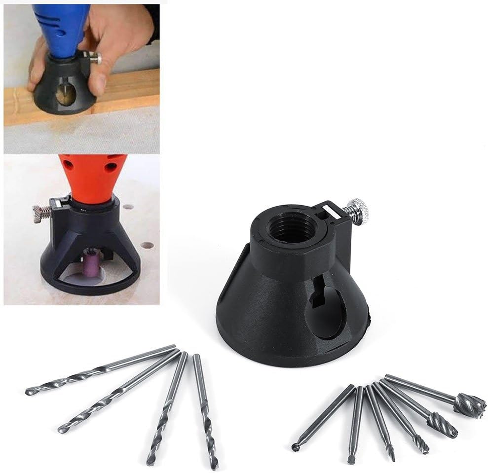 4Pcs Drill Bits 6Pcs Milling Burrs with Drill Carving Rotary Locator HSS Wood Plastic Steel Cutting Tool Set - Image 3