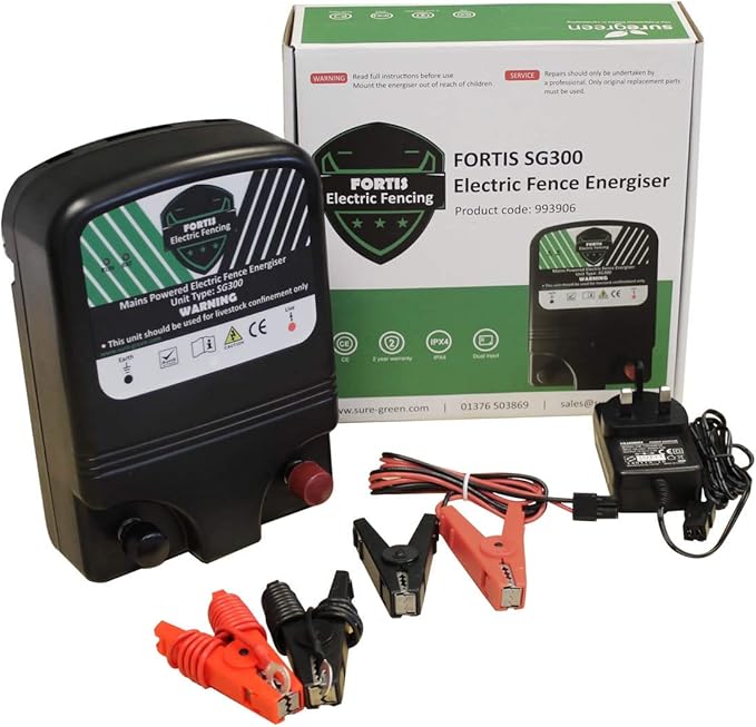 Suregreen Electric Fence Energiser Mains or 12V Battery Powered Dual