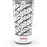 Tervis Traveler Star Wars - Logo Pattern Made in USA Double Walled Insulated Tumbler Travel Cup Keeps Drinks Cold & Hot, 20oz, Stainless Steel