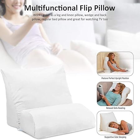 Smallpocket 10 In 1 Coussin De Lecture Triangulaire Polochon Oreiller De Coin Au Canape Lit Cale Nuque Soutien Dos En Angle Et Cou Pour Lire Lit Canape Bureau Et Chaise Blanc 1510inch Cuisine