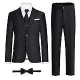 Marvelous World Boys Suits Set Slim Fit Black Size