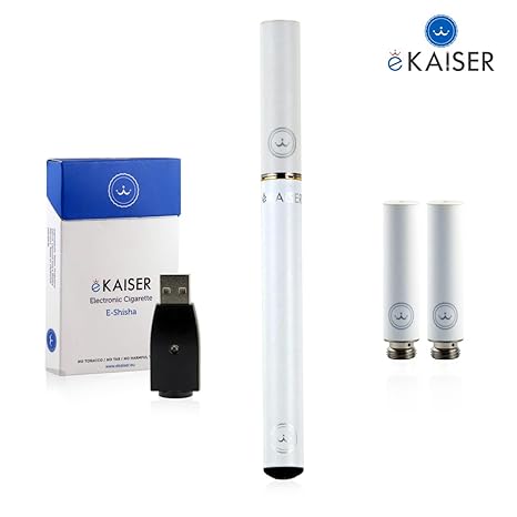 E Zigarette Starterset - E Shisha - Elektronische Zigarette Wiederaufladbare Mit einem Akku und Apfel-ErdbeereGeschmack e Liq